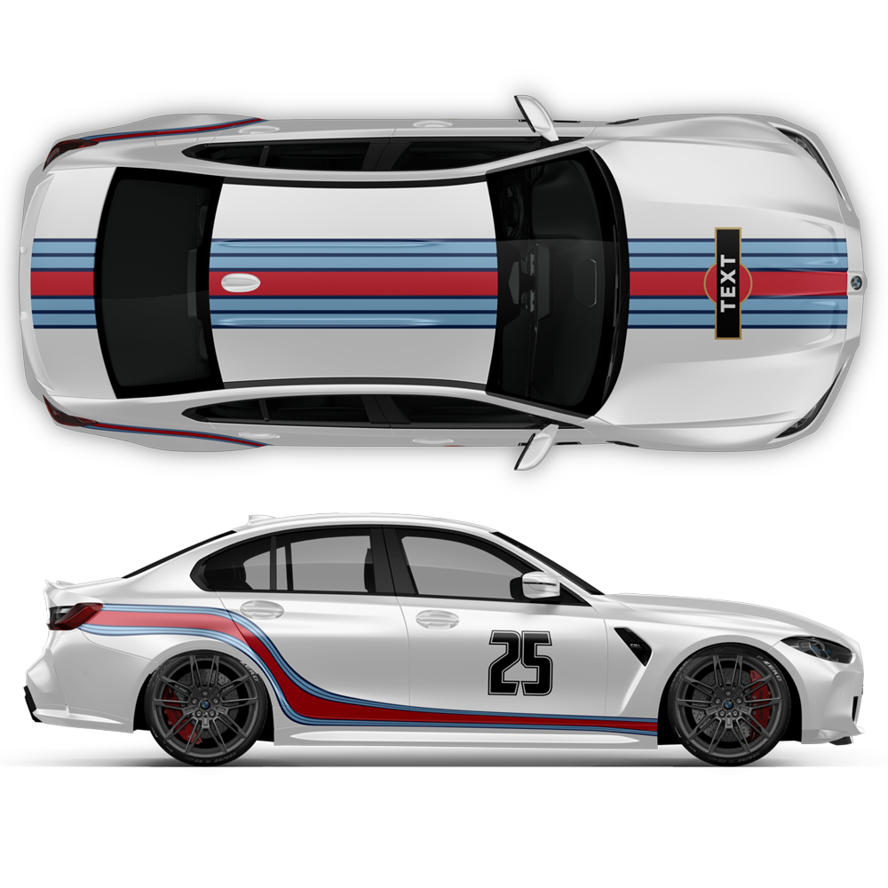 thumbnail image 2 of 3M Vinyl Racing Stripes Pinstripe Decals – 3 Rolls X 80 Inches, 25 Glossy Colors To Choose 2 of 6