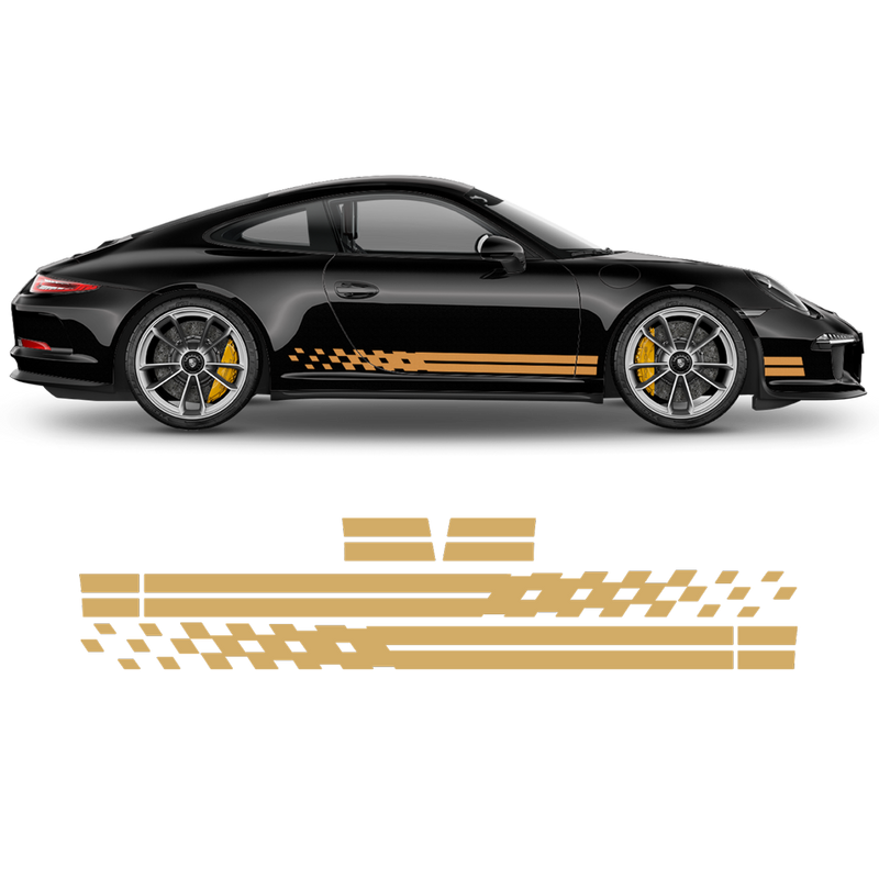 Endurance Racing side stripes for Carrera gold gloss