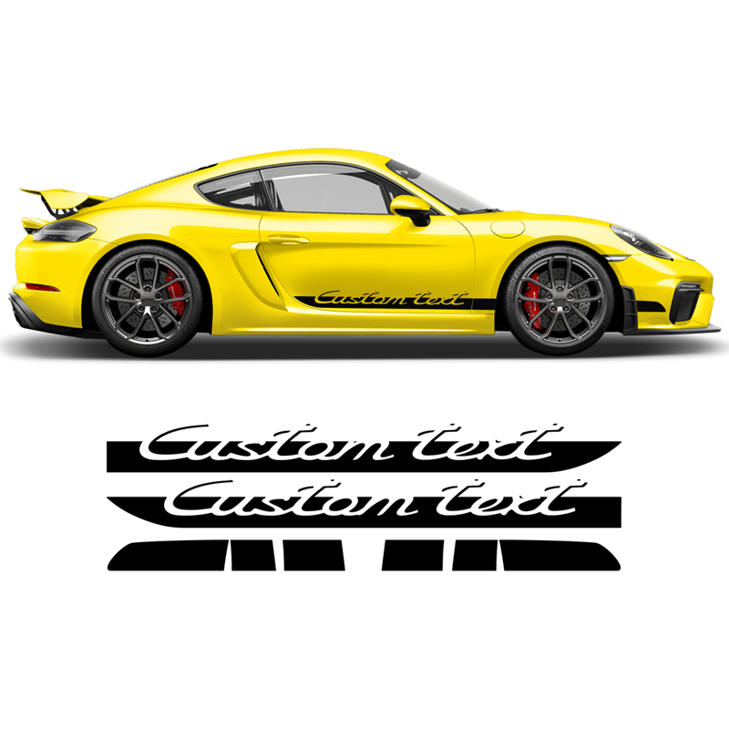 Side stripes, for Cayman / Boxster 2005 - 2018