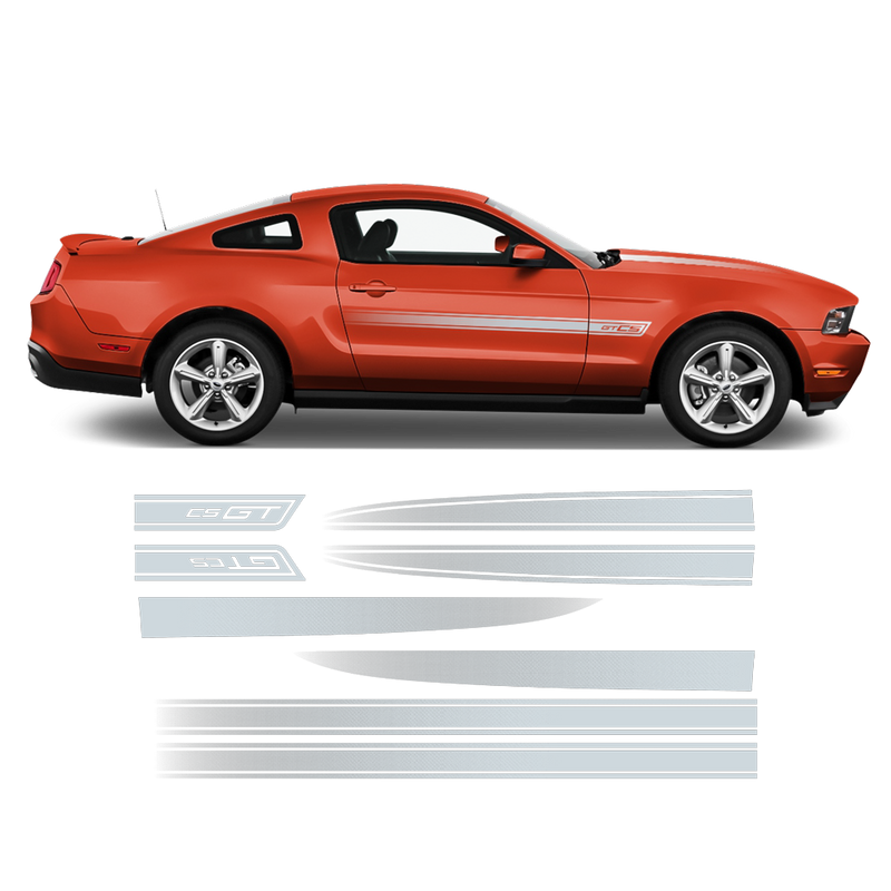 California Special GT/CS Faded Rocker Stripes, for Ford Mustang 2011 2012