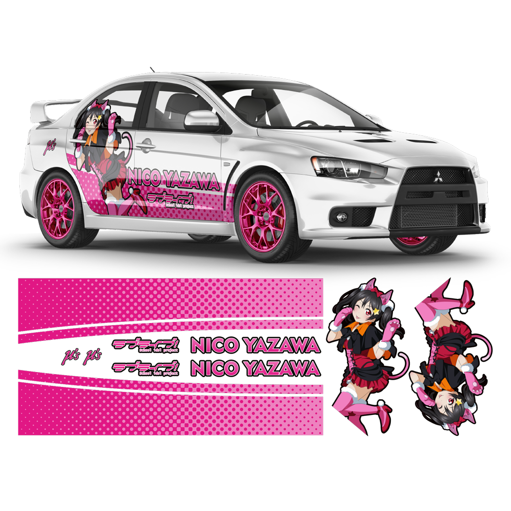 Nico Yazawa (Love Live!) Itasha, Anime Style Decals for any Nico Yazawa (Love Live!) Itasha, Anime Style Decals for any