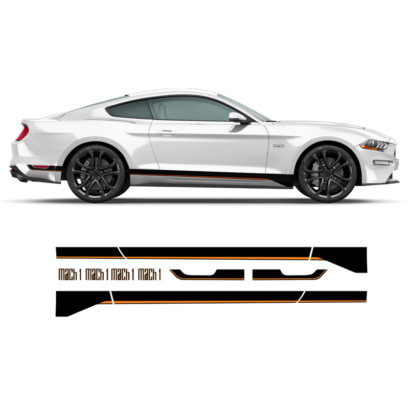 MACH1 Graphic Decals Set for Ford Mustang 2018 - 2020