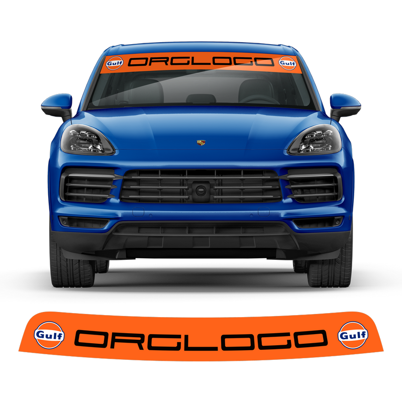 Windshield Gulf Style decals, for Cayenne / Macan