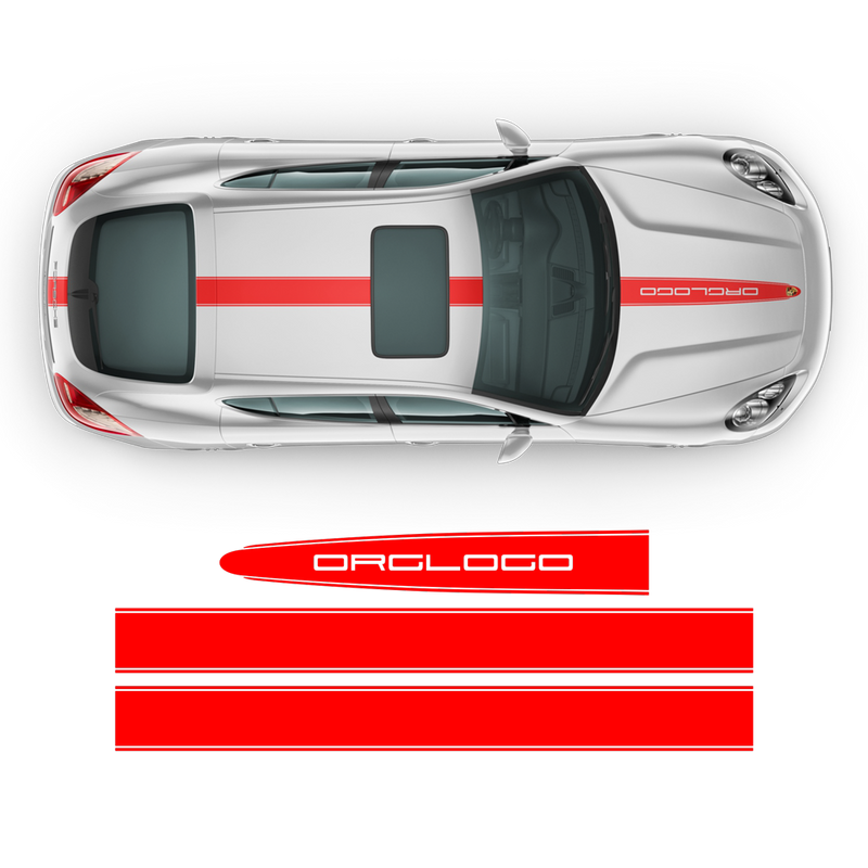 Racing Stripes set, for Porsche Panamera black
