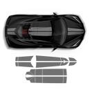 Corvette top racing stripes, for Corvette C8 2021 - 2026