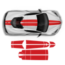 Corvette top racing stripes, for Corvette C8 2021 - 2026