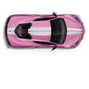 Corvette top racing stripes, for Corvette C8 2021 - 2026