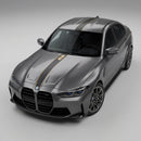 Contoured Racing Stripes over the top (Hoor/Roof/Trunk), for BMW 2/3/4 series