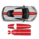 Racing Stripes Over The Top, for Corvette C8 2021 - 2025