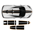 Racing Stripes Over The Top, for Corvette C8 2021 - 2025