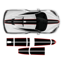 Racing Stripes Over The Top, for Corvette C8 2021 - 2024