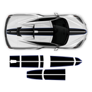 Racing Stripes Over The Top, for Corvette C8 2021 - 2024