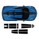 Racing Stripes Over The Top, for Corvette C8 2021 - 2025