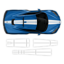 Racing Stripes Over The Top, for Corvette C8 2021 - 2025