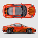 Arrow Geometric flow vinyl decals set, fits Carrera 996 / 997 / 991 / 992
