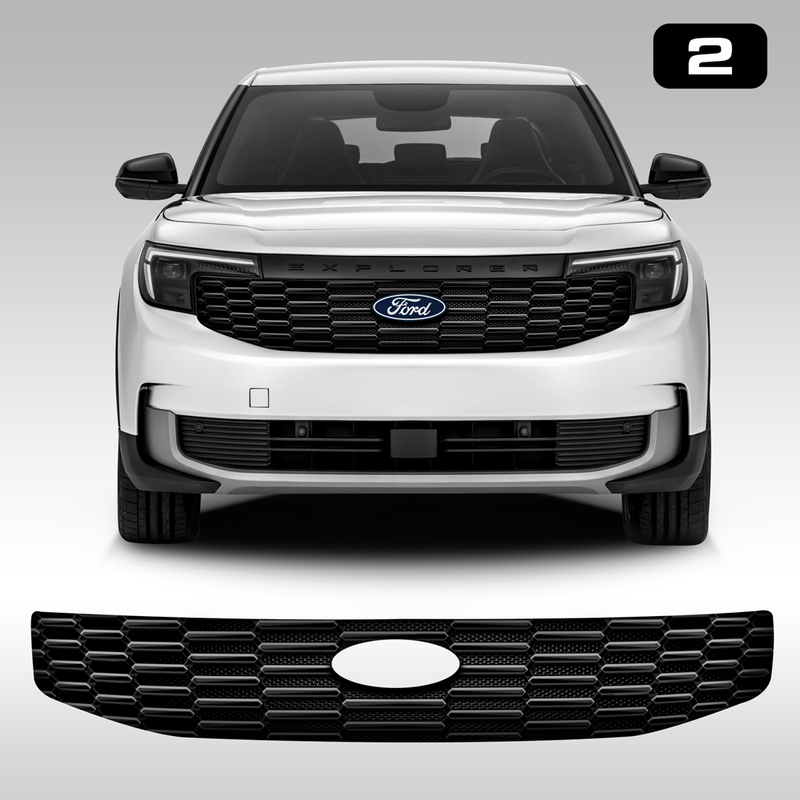 Front Grill Imitation Decal, for Ford Explorer EV 2024<