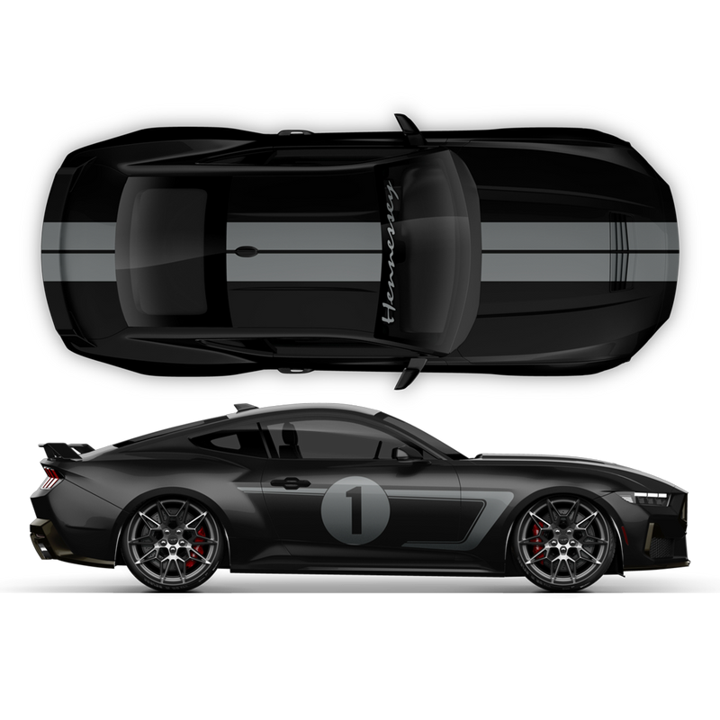 Hennessey Racing Stripes Set, for Ford Mustang 2024 - 2025 (Gen7)