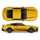 Gradient design decals set, for Ford Mustang 2024 (Gen7)