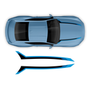 Gradient design decals set, for Ford Mustang 2024 (Gen7)