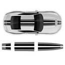 Two color stripes, for Mustang GT / Ecoboost 2024Two colors Racing Stripes Set, for Mustang 2024 - 2025 (Gen7)
