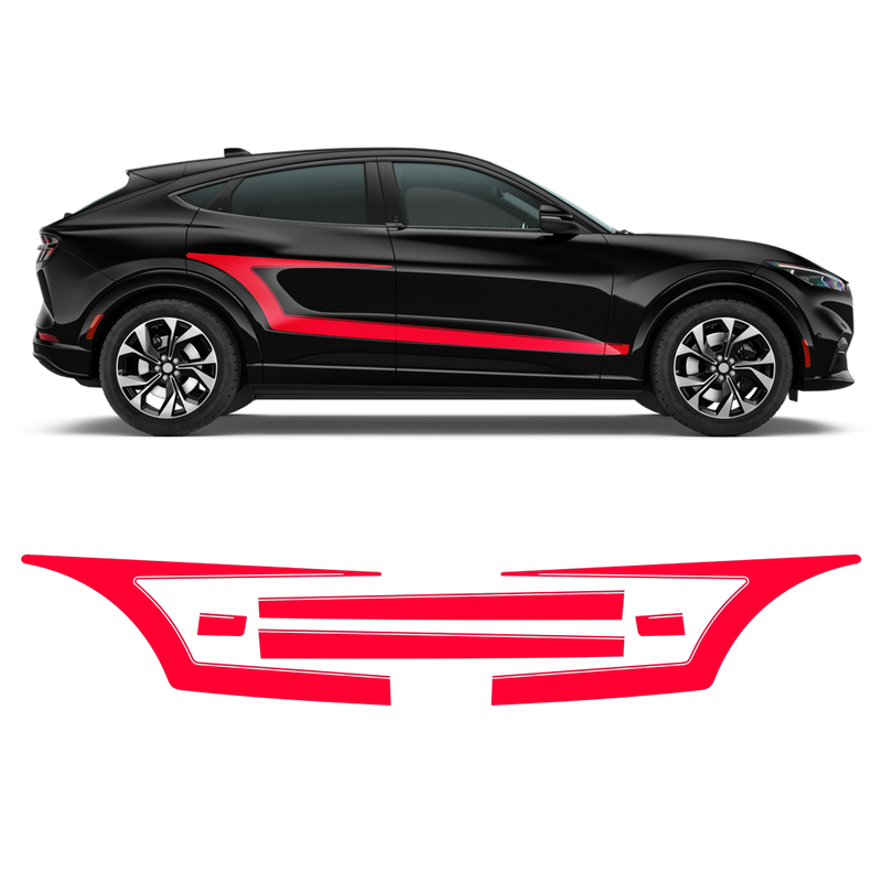 Accent Side Graphics, fit Mach - E  2021 - 2026