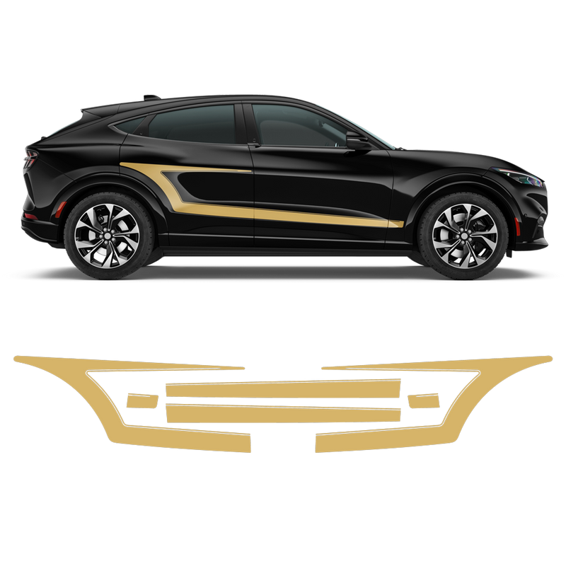 Accent Side Graphics, fit Mach - E  2021 - 2026