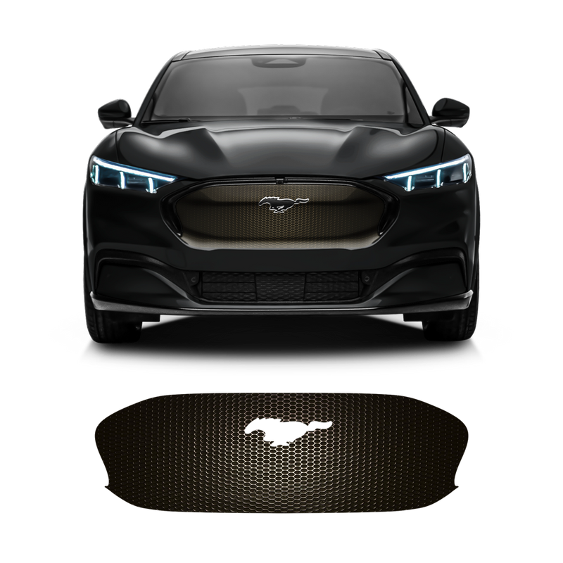 Front Grill Imitation Decal Bronze, for Ford Mustang Mach-E 2021 2022 2023