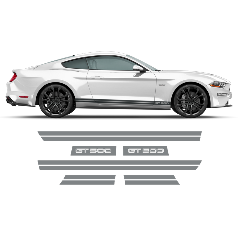 Rocker stripes GT500, for Ford Mustang 2015 - 2022