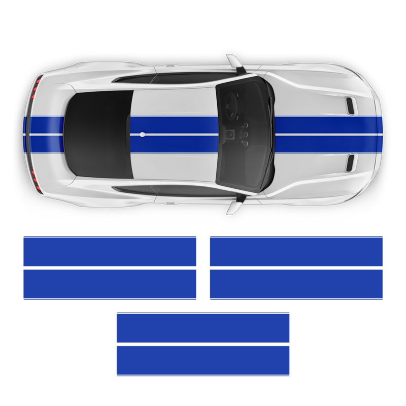 Racing Stripes set, for Ford Mustang 2015 - 2018