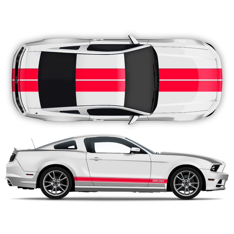 Racing Stripes set, for Ford Mustang 2005 - 2014