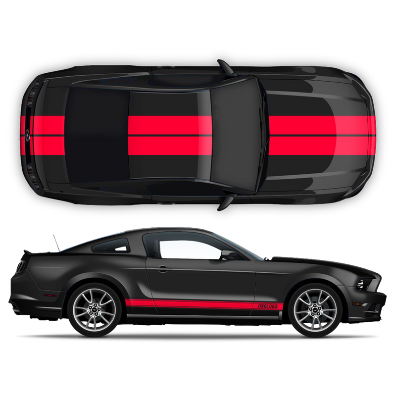 Racing Stripes set, for Ford Mustang 2005 - 2014