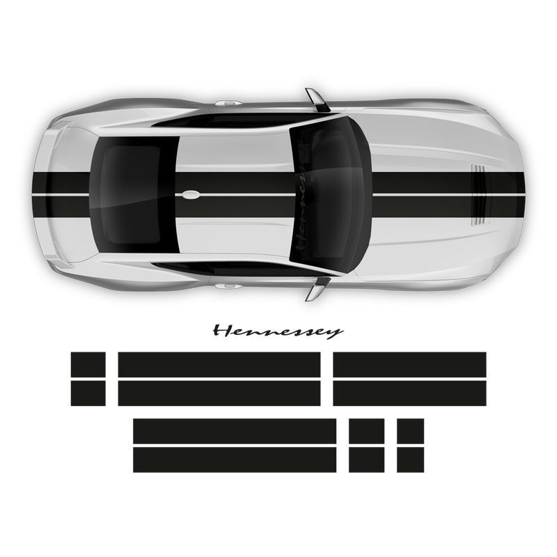 Hennessey Racing Stripes Set, for Ford Mustang 2024 - 2025 (Gen7)