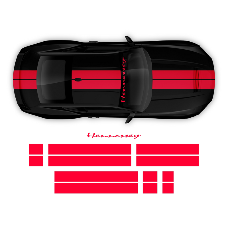 Hennessey Racing Stripes Set, for Ford Mustang 2024 - 2025 (Gen7)