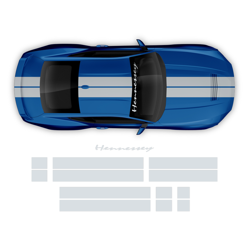 Hennessey Racing Stripes Set, for Ford Mustang 2024 - 2025 (Gen7)