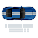 Hennessey Racing Stripes Set, for Ford Mustang 2024 - 2025 (Gen7)