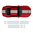 Hennessey Racing Stripes Set, for Ford Mustang 2024 - 2025 (Gen7)