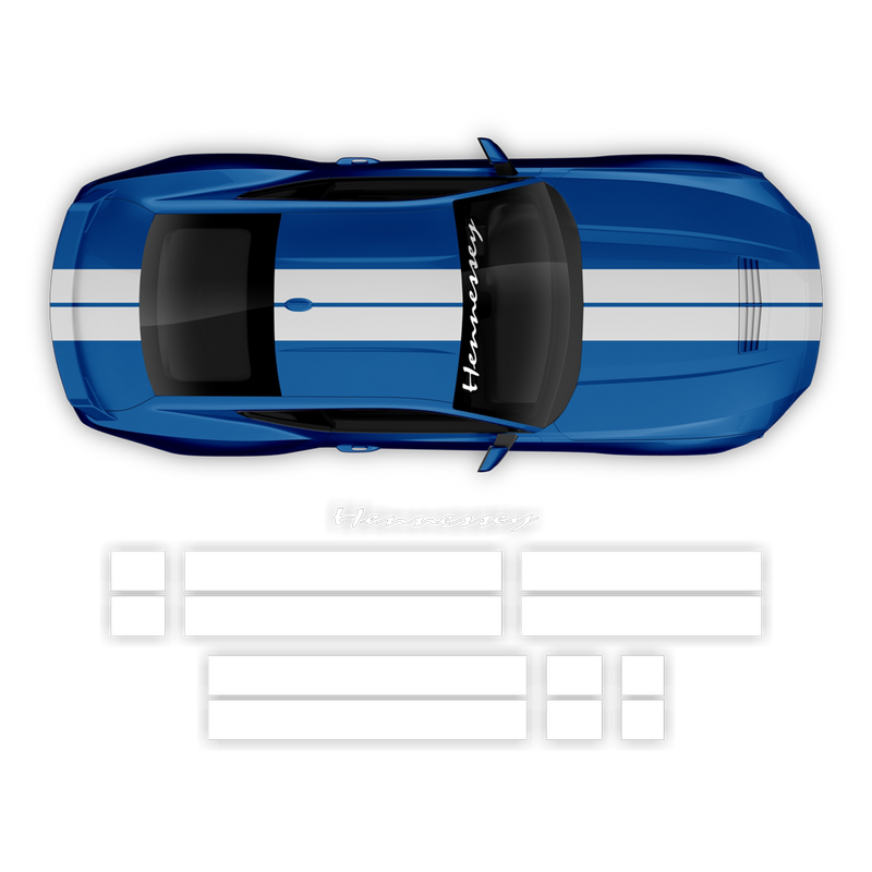 Hennessey Racing Stripes Set, for Ford Mustang 2024 - 2025 (Gen7)