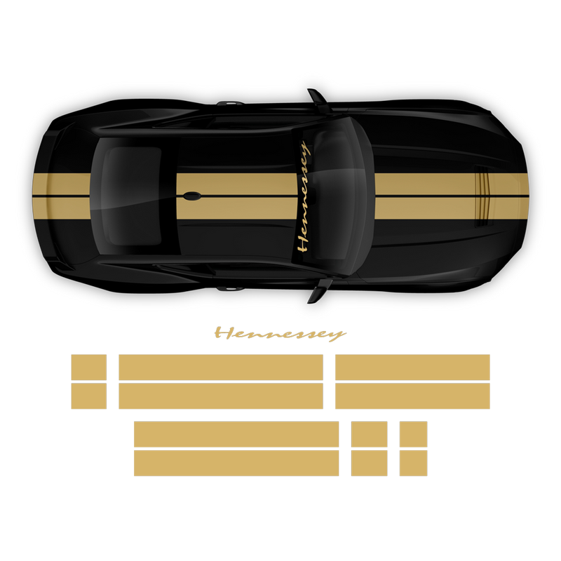 Hennessey Racing Stripes Set, for Ford Mustang 2024 - 2025 (Gen7)