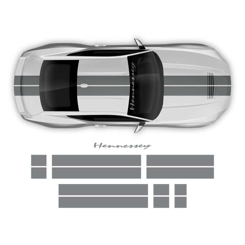 Hennessey Racing Stripes Set, for Ford Mustang 2024 - 2025 (Gen7)