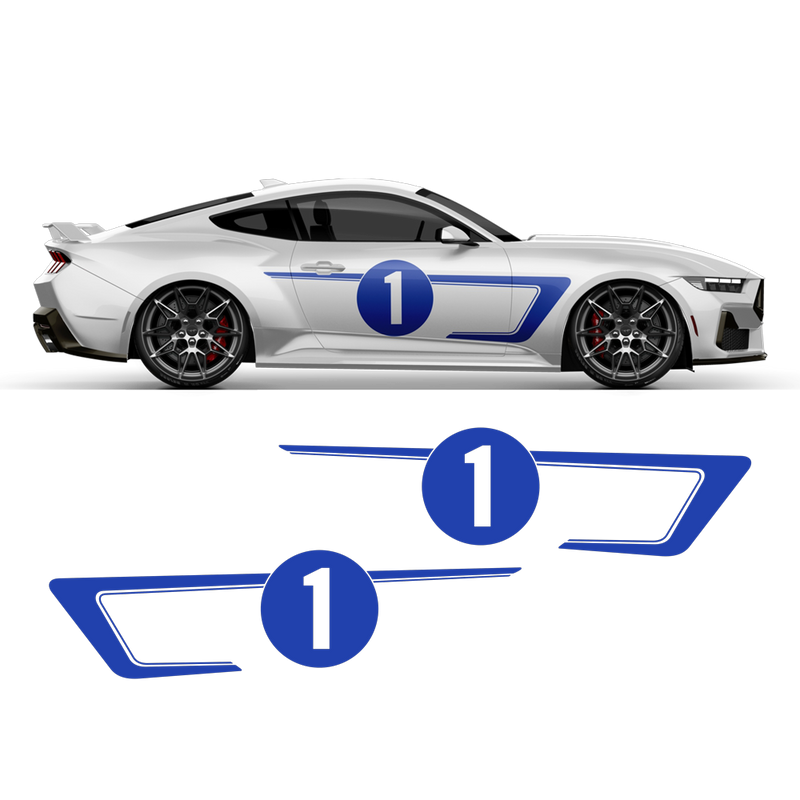 Hennessey Racing Stripes Set, for Ford Mustang 2024 - 2025 (Gen7)