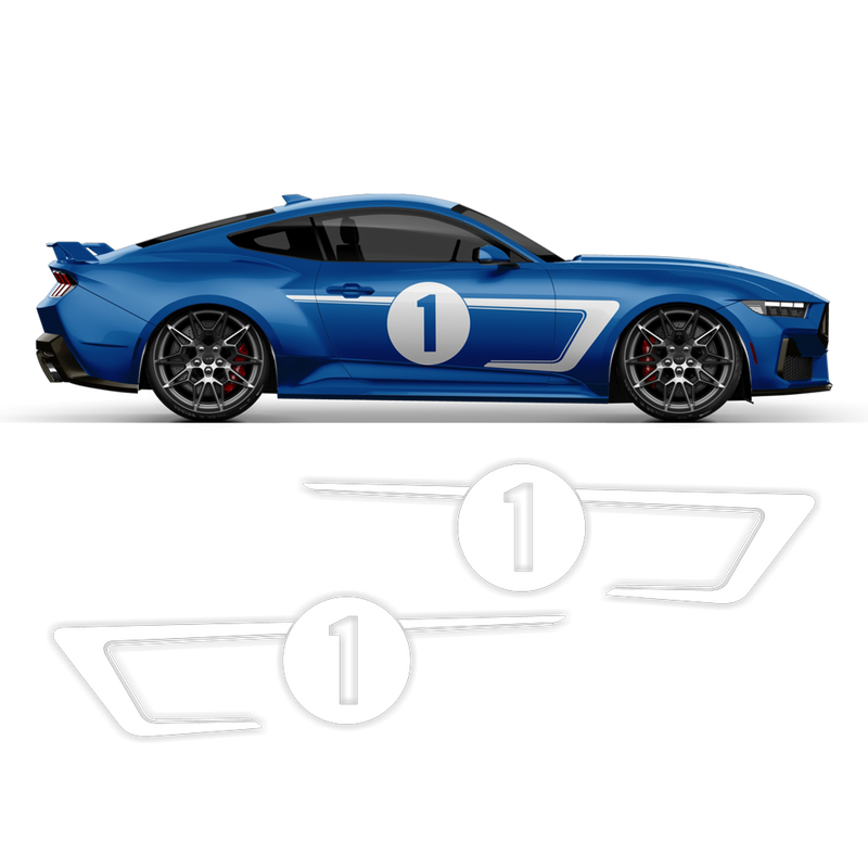 Hennessey Racing Stripes Set, for Ford Mustang 2024 - 2025 (Gen7)