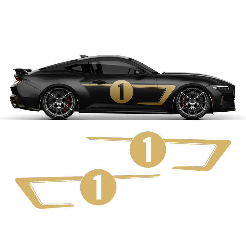 Hennessey Racing Stripes Set, for Ford Mustang 2024 - 2025 (Gen7)