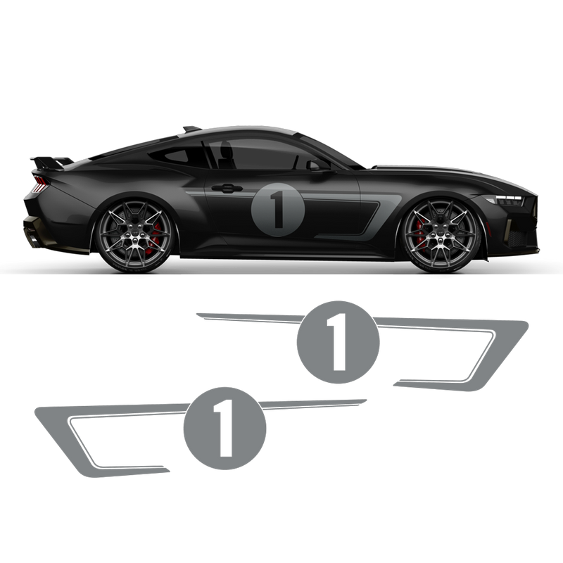 Hennessey Racing Stripes Set, for Ford Mustang 2024 - 2025 (Gen7)