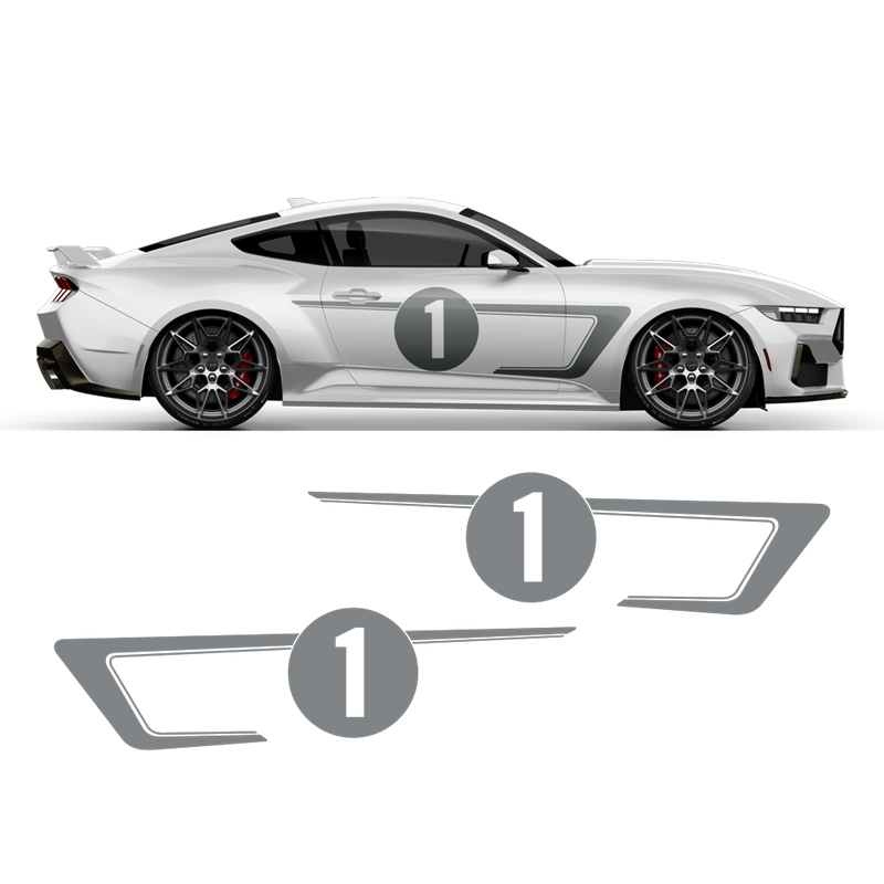 Hennessey Racing Stripes Set, for Ford Mustang 2024 - 2025 (Gen7)