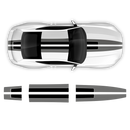 Two colors Racing Stripes Set, for Mustang 2024 - 2025 (Gen7)