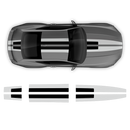 Two colors Racing Stripes Set, for Mustang 2024 - 2025 (Gen7)