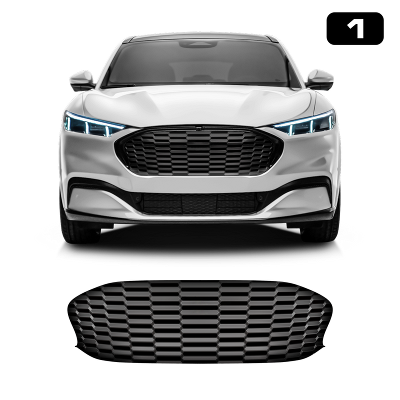 Front Grill Imitation Decal, for Ford Mustang Mach-E 2021 2022 2023 2024