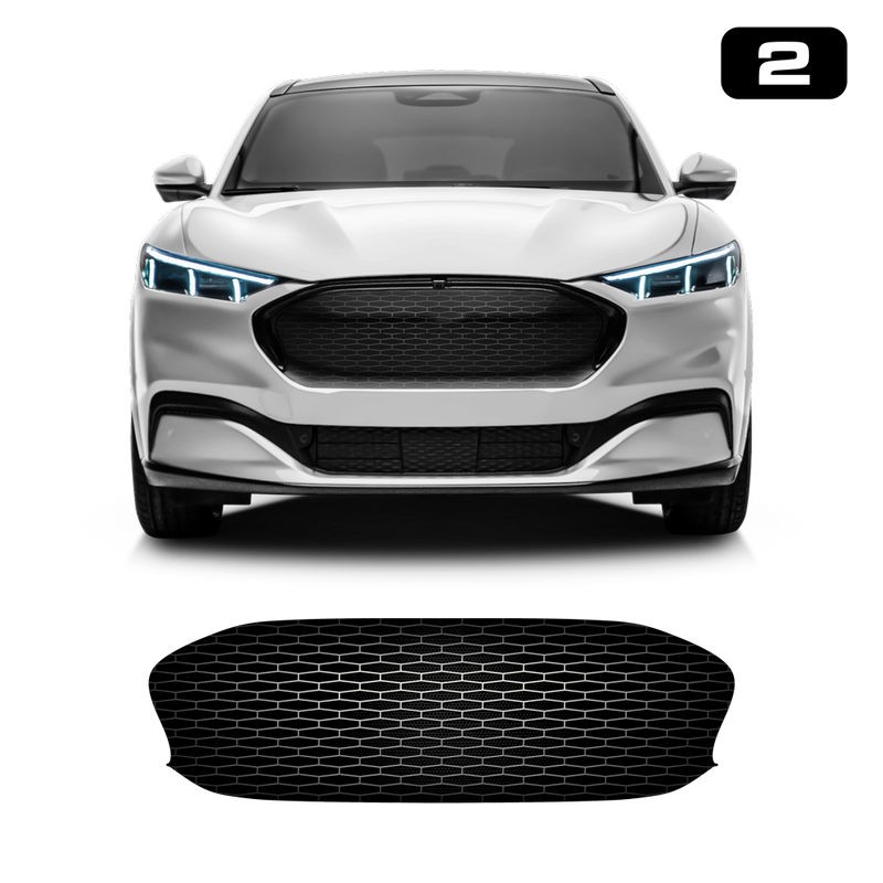 Front Grill Imitation Decal, for Ford Mustang Mach-E 2021 2022 2023 2024