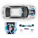 Racing Miku 2021 ITASHA Anime Style Decals, for Any Car Body