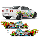 Racing Miku 2022 ITASHA Anime Style Decals for Any Car Body